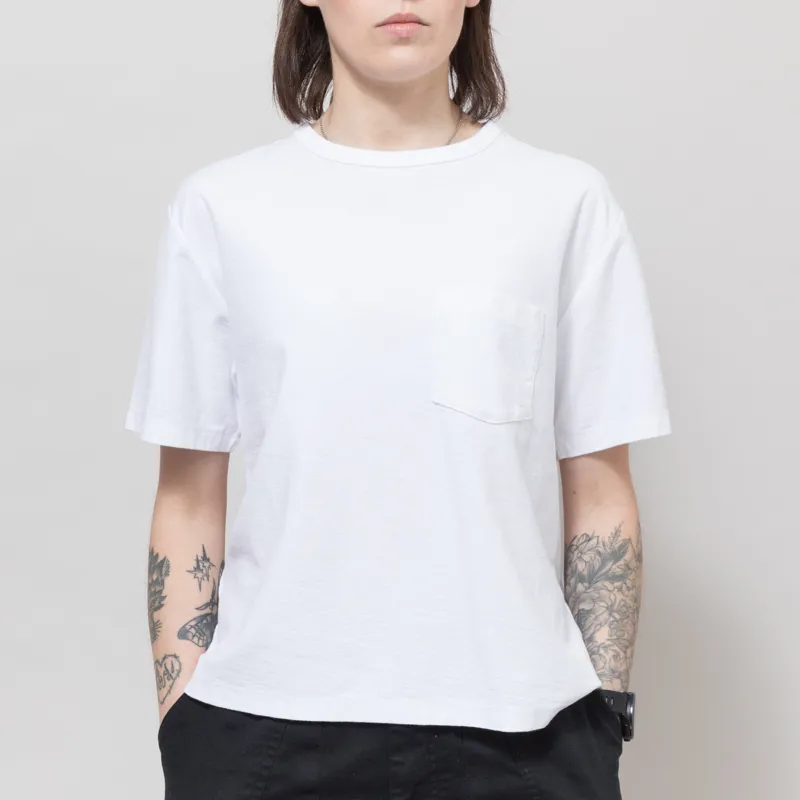 Girls of Dust Womens Basic Pocket T Shirt White