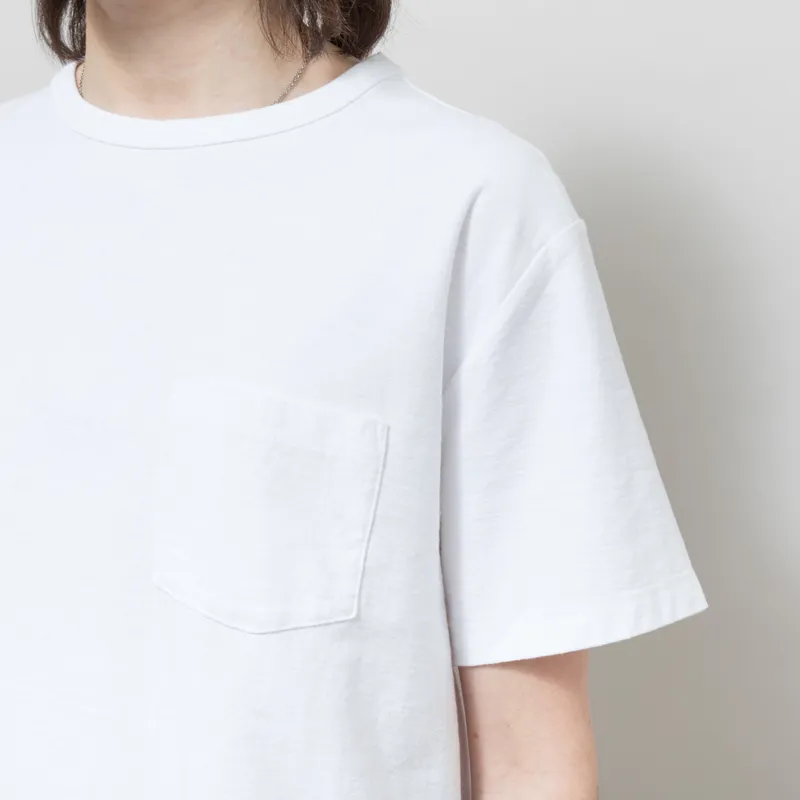 Girls of Dust Womens Basic Pocket T Shirt White-3