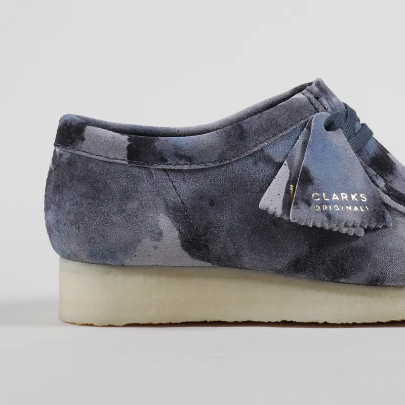 Clarks Originals Wallabee Shoes Blue Camo-5