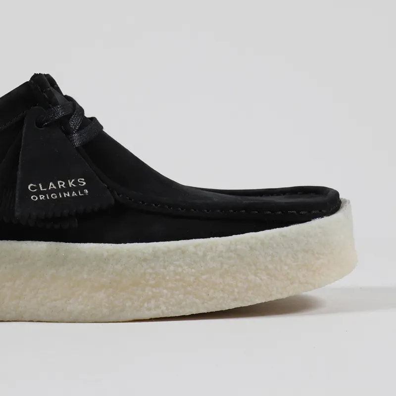 Clarks Originals Wallabee Cup Shoes Black Nubuck-6