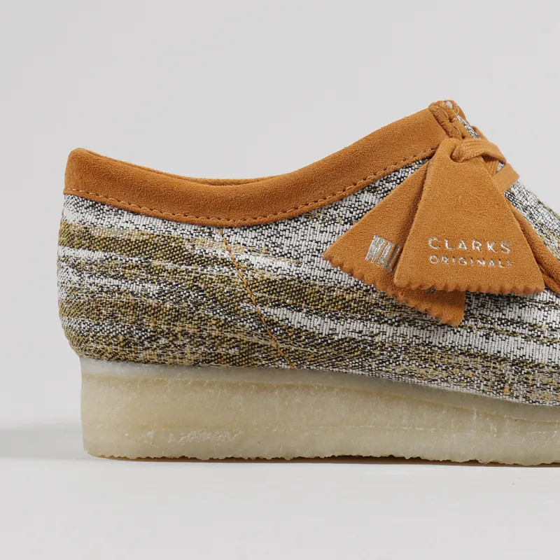 Clarks Originals Wallabee Shoes Sand Fabric-5
