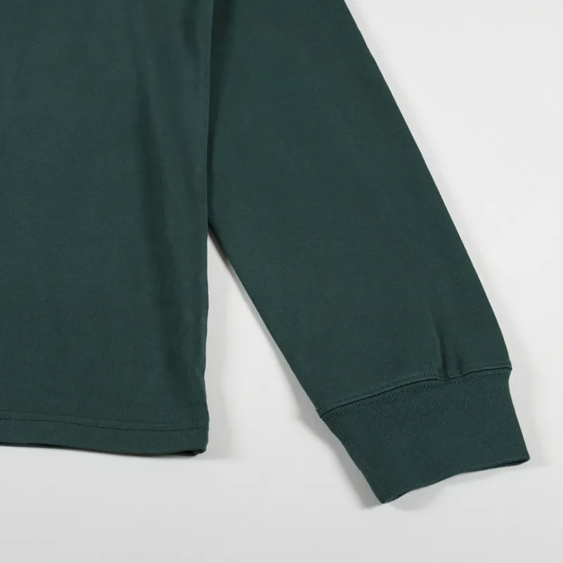 Palmes Tennis Society Water Long Sleeve T Shirt Dark Green-4