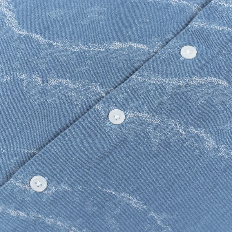 FrizmWORKS Wave Denim Shirt Light Blue-4