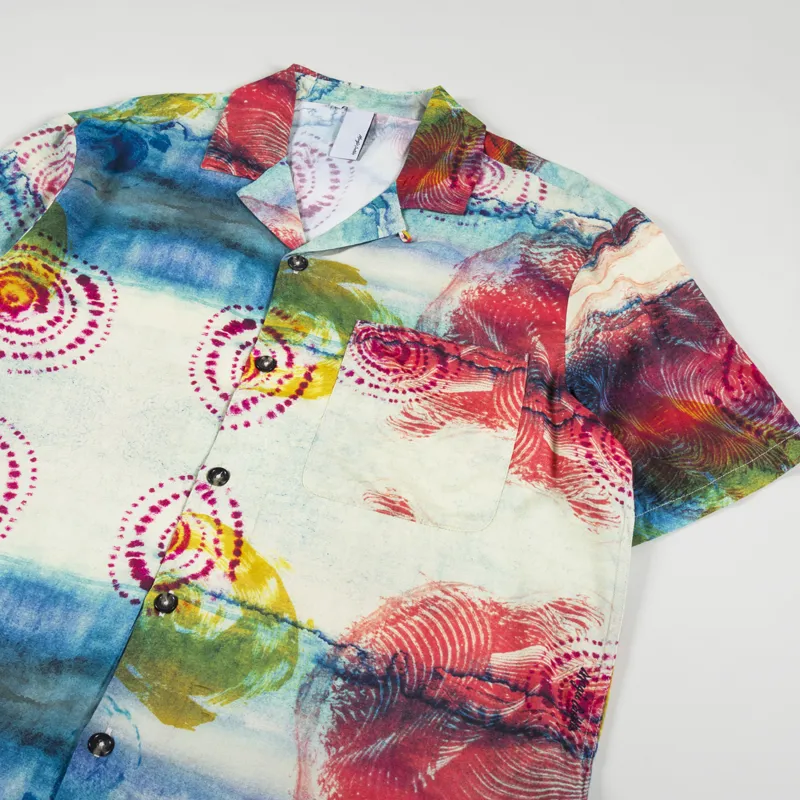 Magic Castles Wave Shirt Navy Ink Print-1