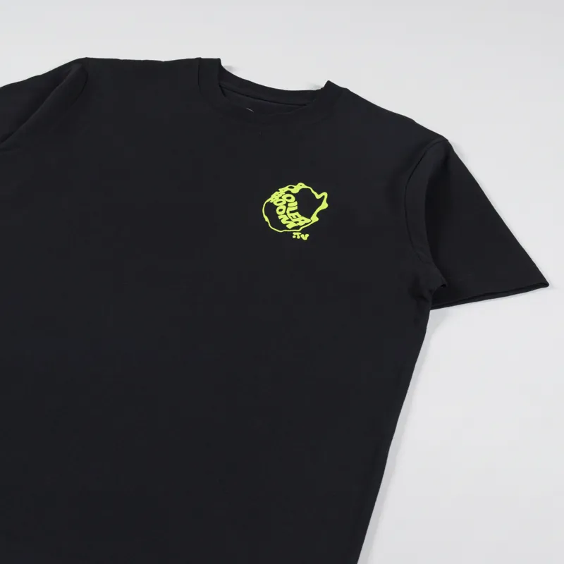 Boiler Room Waved Logo T Shirt Black-3