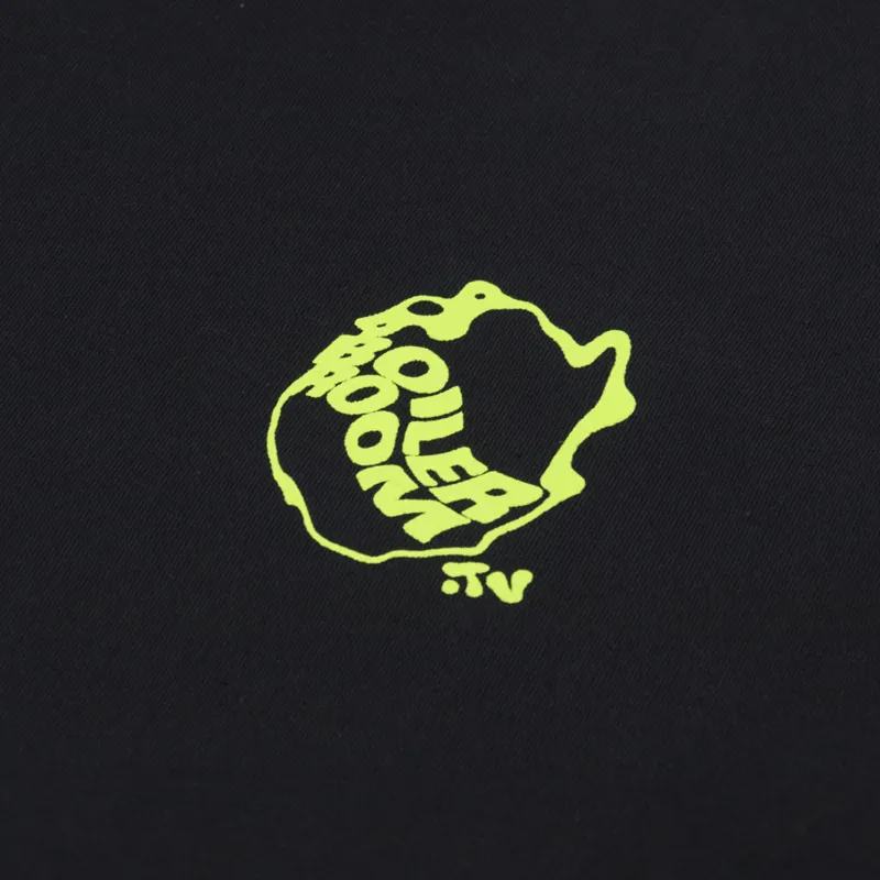 Boiler Room Waved Logo T Shirt Black-5