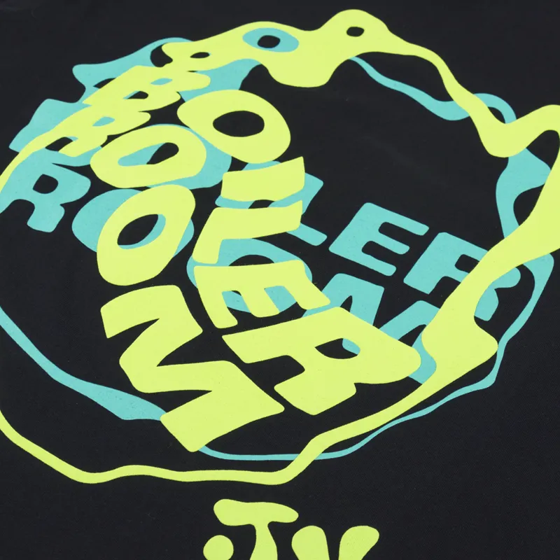 Boiler Room Waved Logo T Shirt Black-4