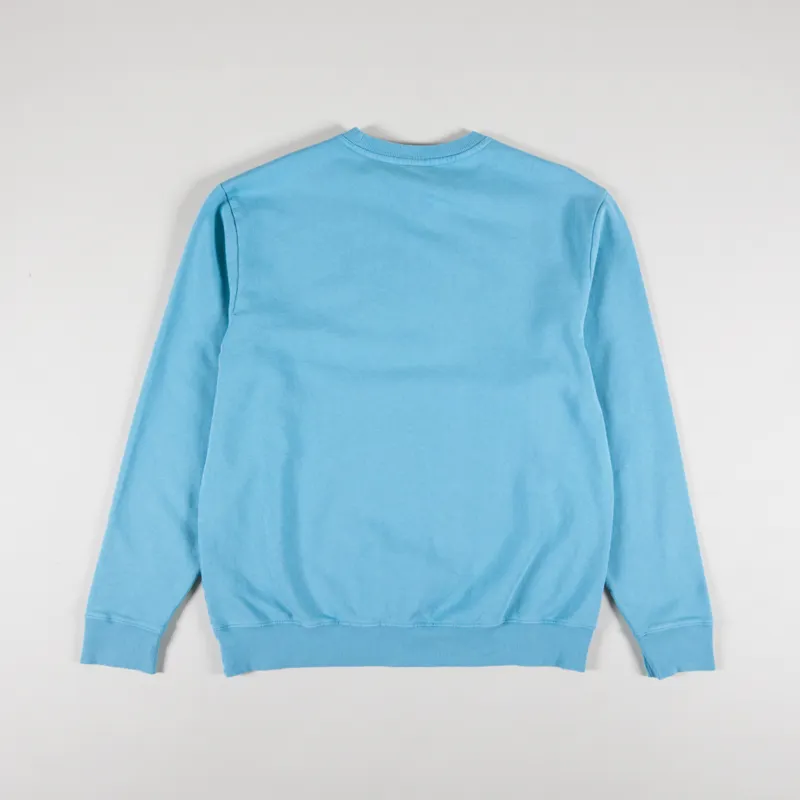 Deus Ex Machina Wavepool Acid Crew Sweat Maui Blue-1
