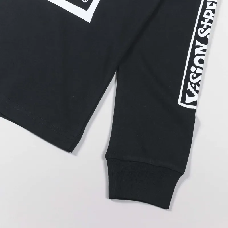 Vision Street Wear Wavy OG Box Logo Long Sleeve T Shirt Black-6