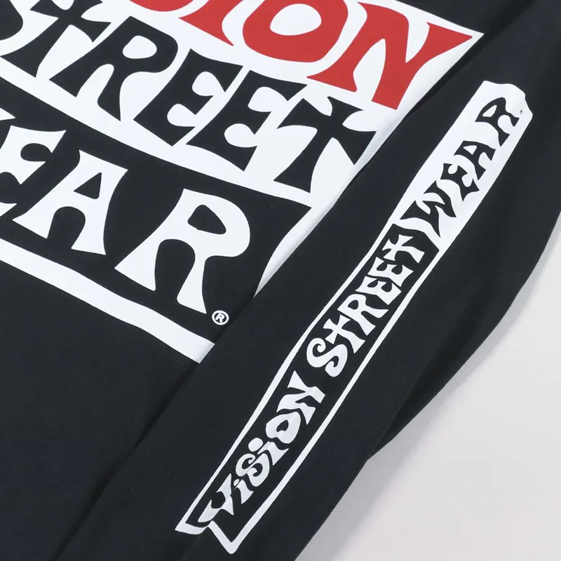 Vision Street Wear Wavy OG Box Logo Long Sleeve T Shirt Black-4