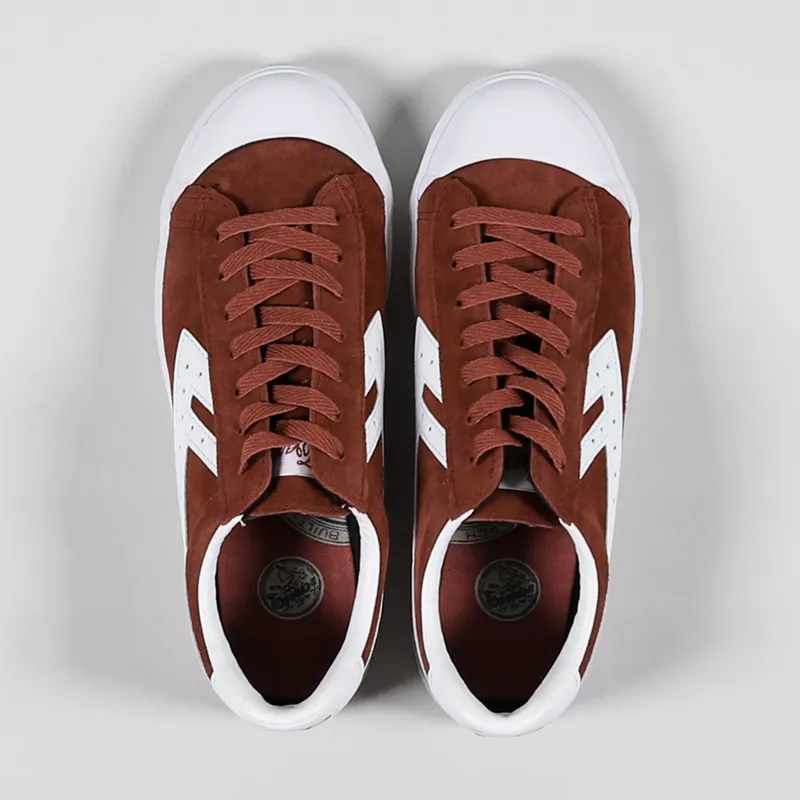 Warrior Shanghai WB-1 Suede Shoes Cognac White-2