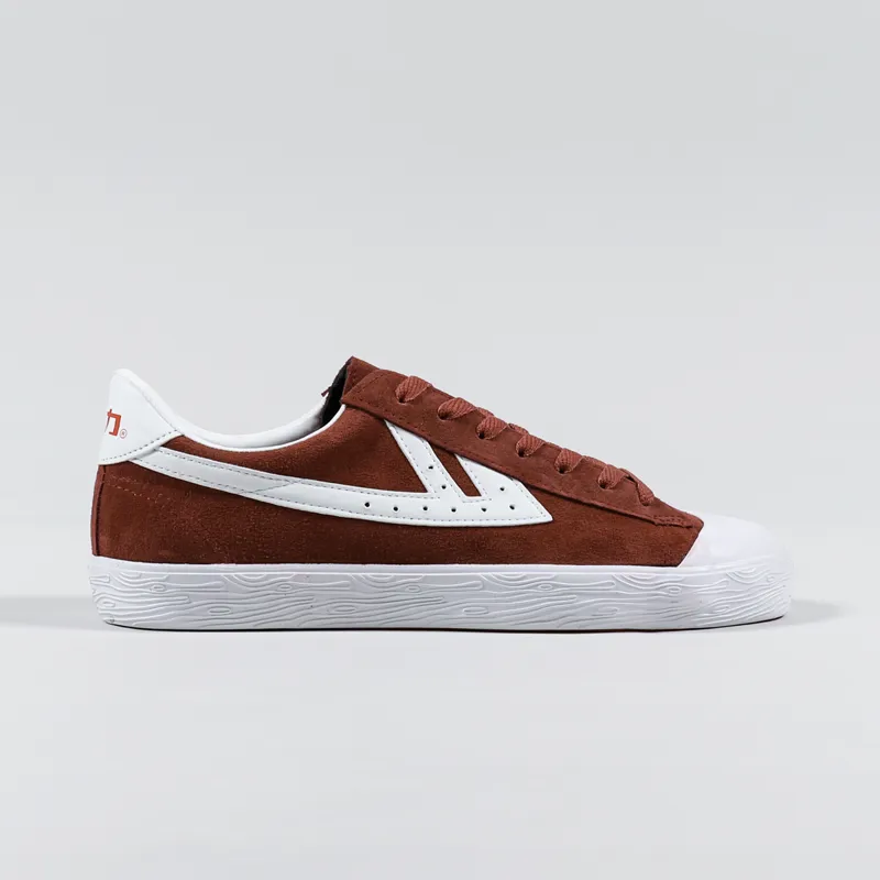 Warrior Shanghai WB-1 Suede Shoes Cognac White-4