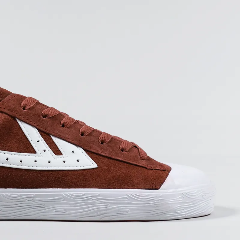 Warrior Shanghai WB-1 Suede Shoes Cognac White-6