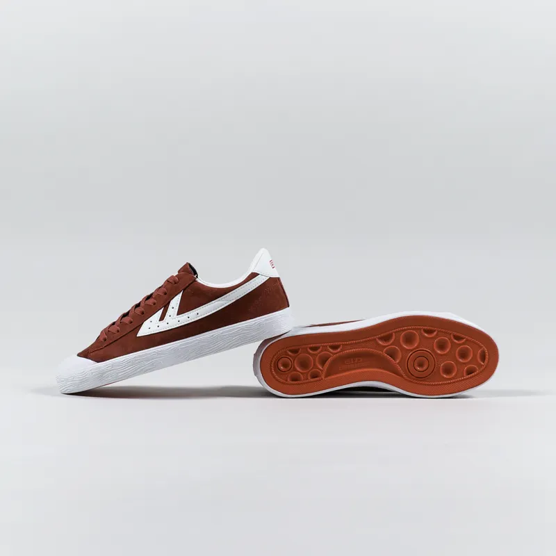 Warrior Shanghai WB-1 Suede Shoes Cognac White-1