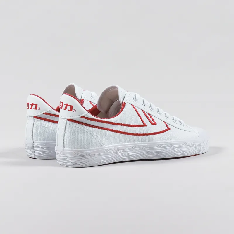 Warrior Shanghai WB-1 Shoes White Red Embroidery-3