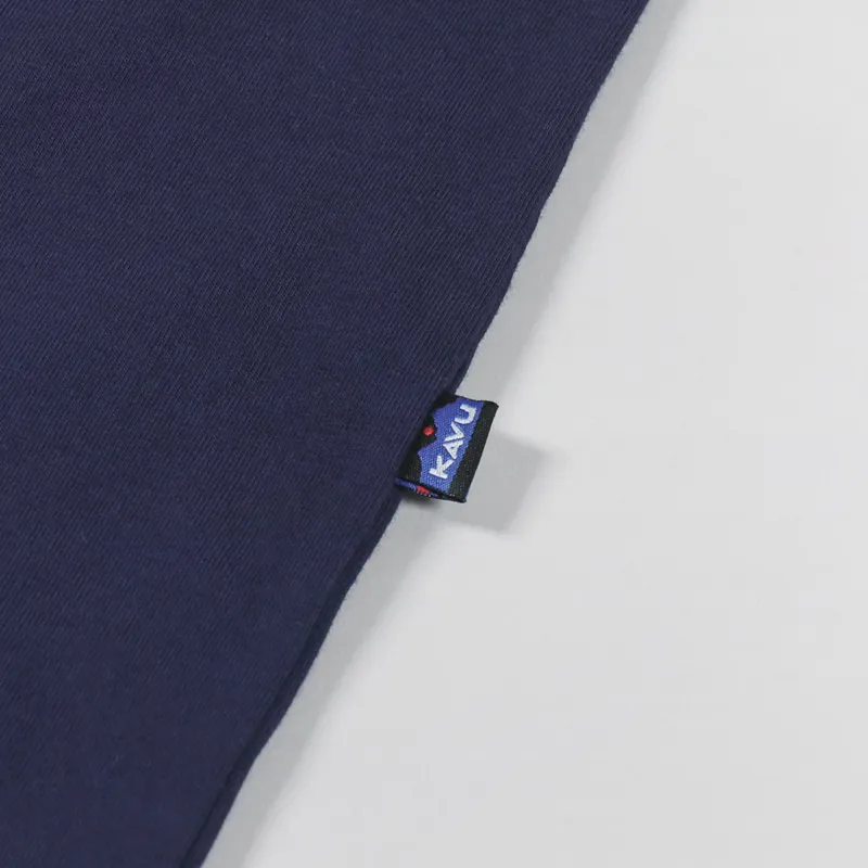 Kavu Webbing Stack T Shirt Navy-6