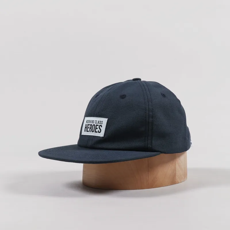 Working Class Heroes Canvas Six Panel Cap Black