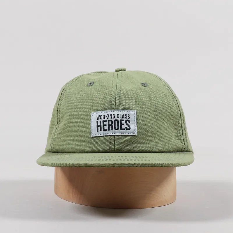 Working Class Heroes Canvas Six Panel Cap Light Khaki-2