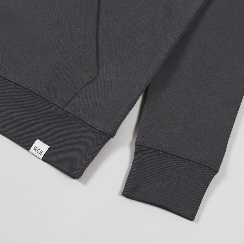 Working Class Heroes Loopback Hoodie Anthracite-4