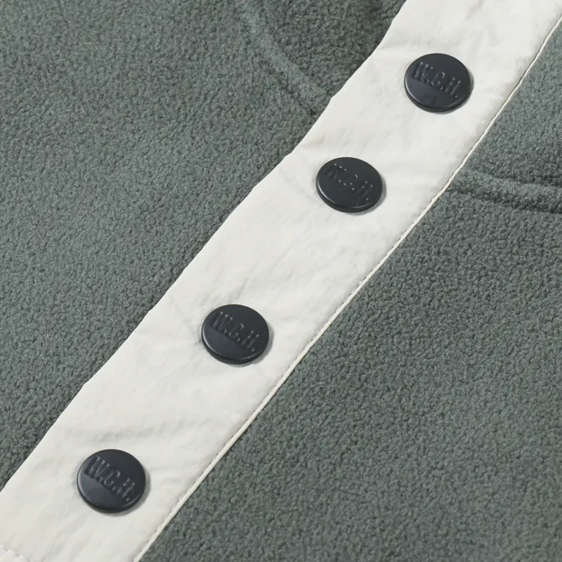 Working Class Heroes Pullover Fleece Khaki Beige-6