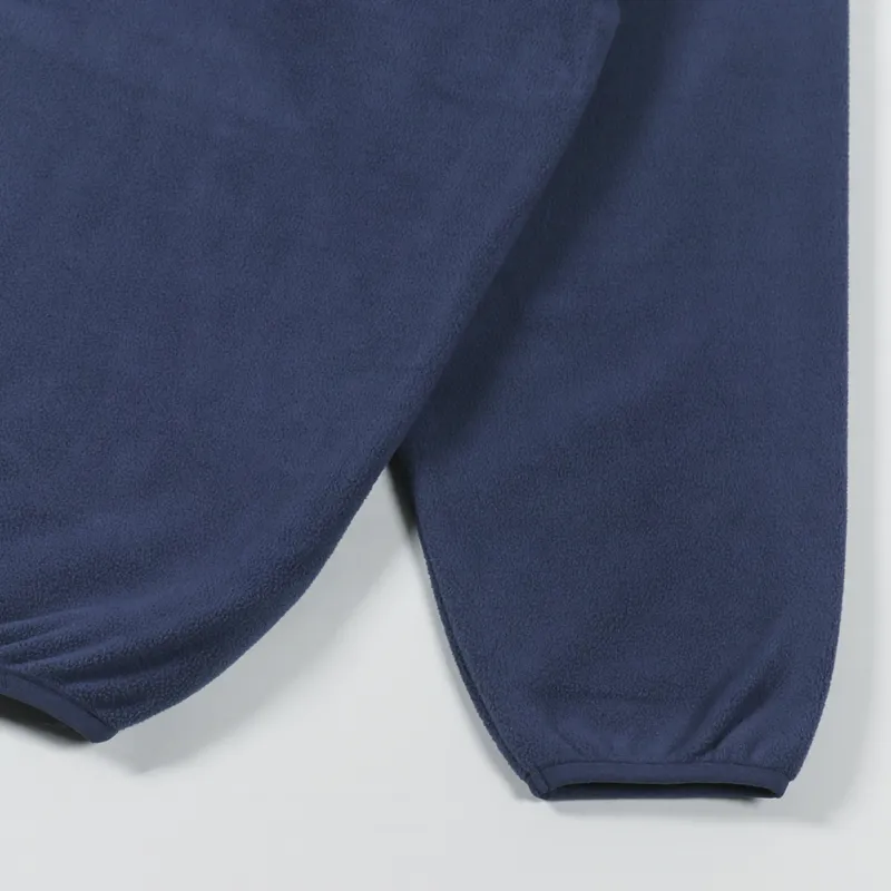 Working Class Heroes Pullover Fleece Navy Orange-7