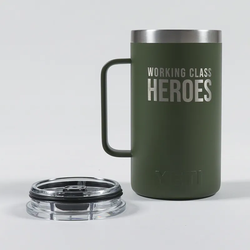 Working Class Heroes x YETI Rambler 24oz Mug Olive-2