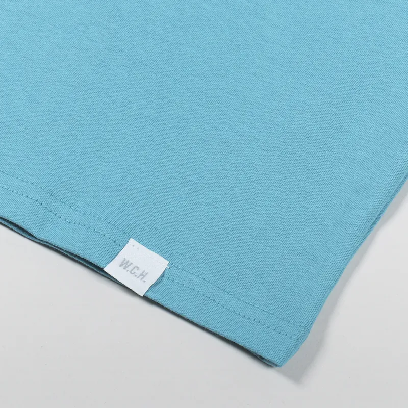 Working Class Heroes Basic Organic T Shirt Atlantic Blue-1