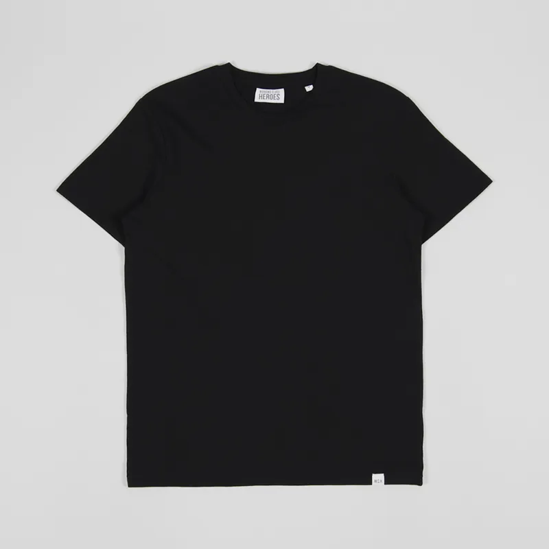 Working Class Heroes Basic Organic T Shirt Black