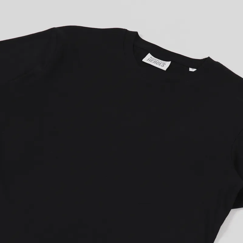 Working Class Heroes Basic Organic T Shirt Black-1