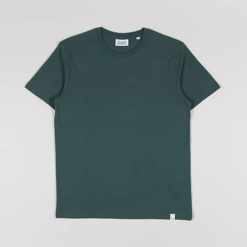 Working Class Heroes Baggy Fit Organic T Shirt Glazed Green