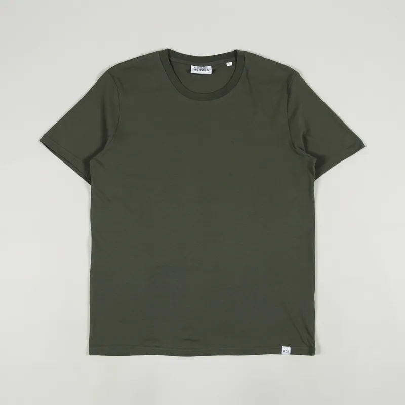 Working Class Heroes Baggy Organic Organic T Shirt Khaki