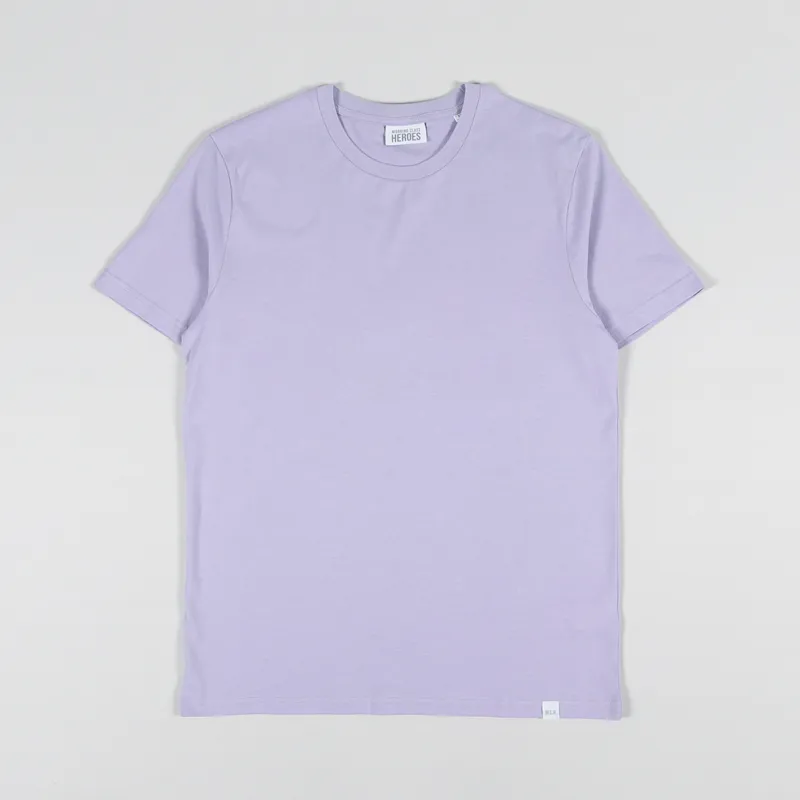 Working Class Heroes Basic Organic T Shirt Lavender