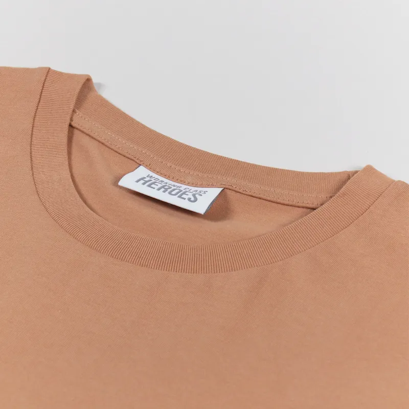 Working Class Heroes Basic Organic T Shirt Mushroom-3