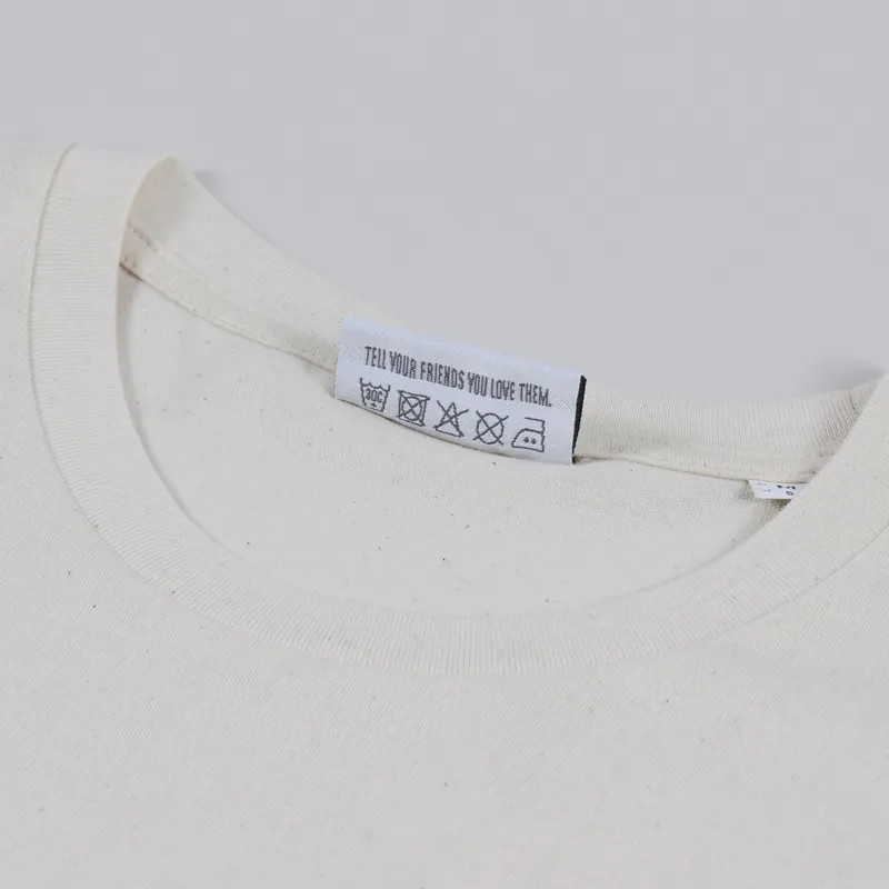 Working Class Heroes Baggy Fit Organic T Shirt Natural-3