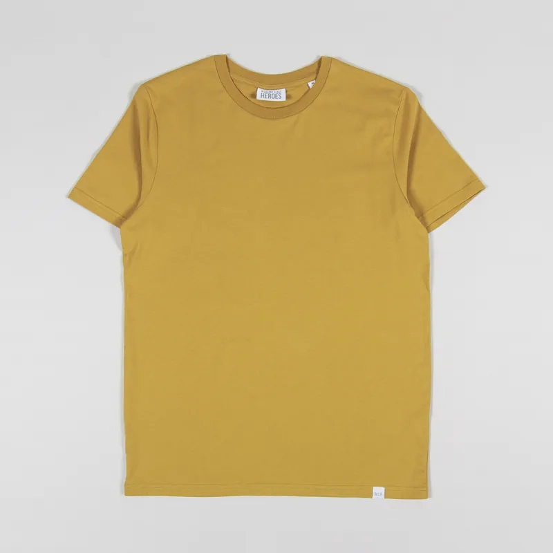 Working Class Heroes Basic Organic T Shirt Ochre