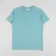 Working Class Heroes Basic Organic T Shirt Teal Monstera