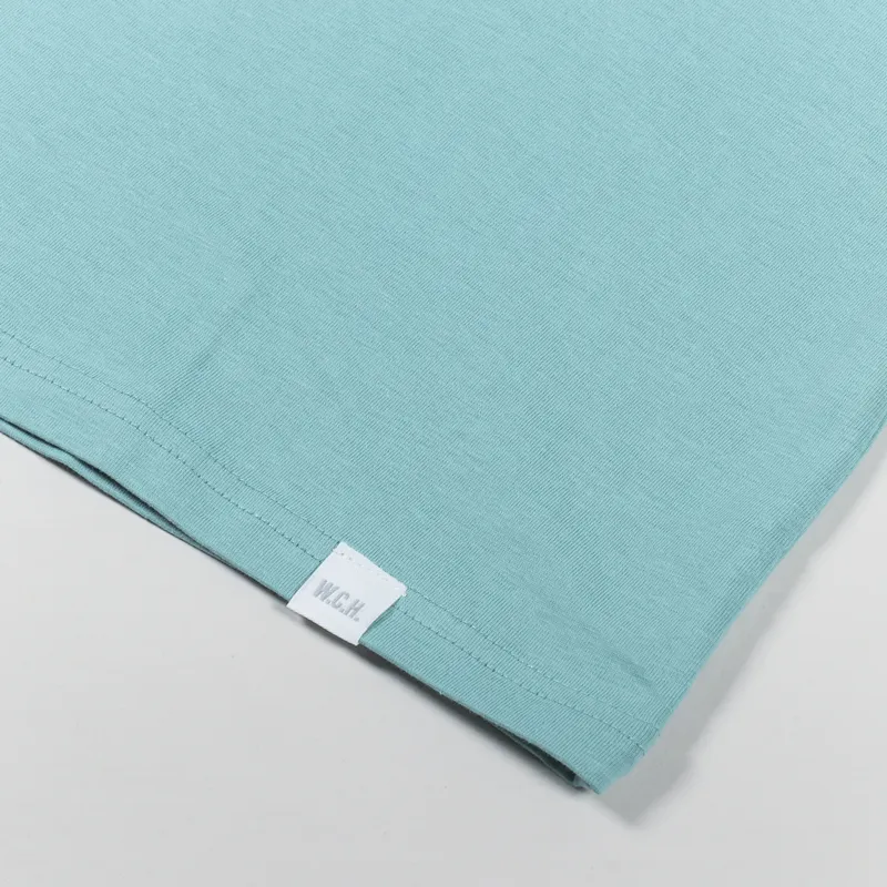 Working Class Heroes Basic Organic T Shirt Teal Monstera-1