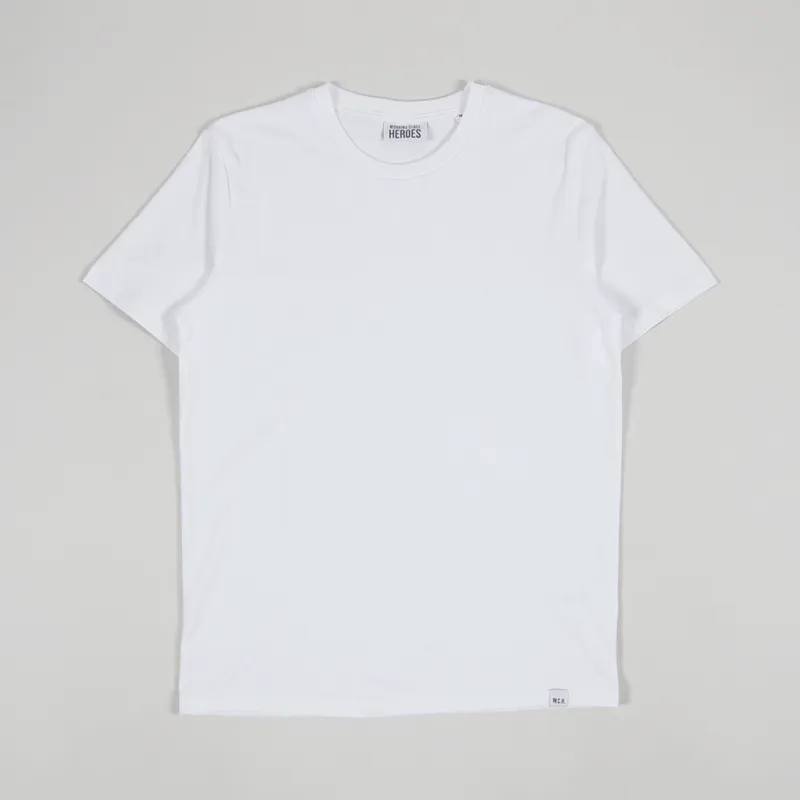 Working Class Heroes Baggy Fit Organic T Shirt White