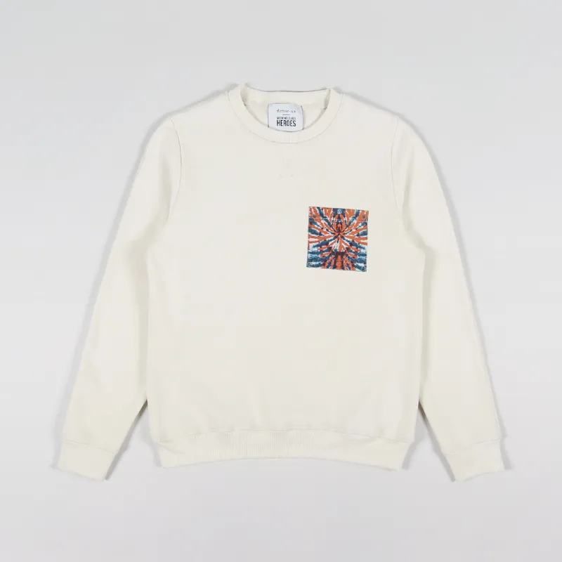 Working Class Heroes x Armor Lux Tie Dye Pocket Sweat Natural