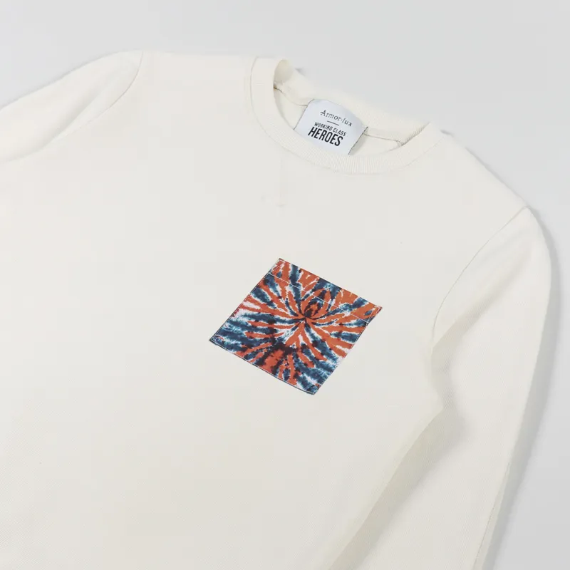 Working Class Heroes x Armor Lux Tie Dye Pocket Sweat Natural-2