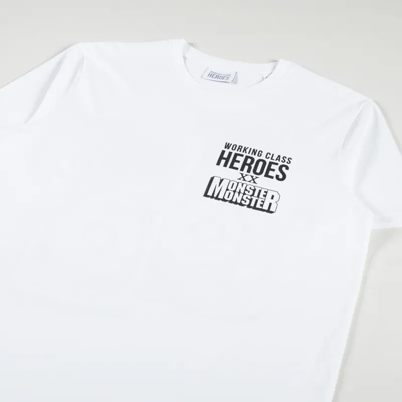 Working Class Heroes xx Monster Monster T Shirt White-2