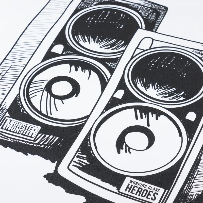 Working Class Heroes xx Monster Monster T Shirt White-6