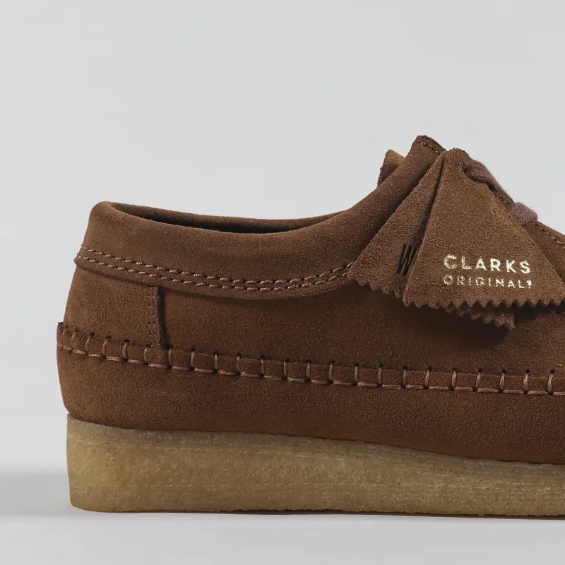 Clarks Originals Weaver Shoes Cola Suede-6
