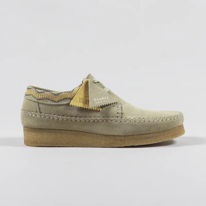 Clarks Originals Weaver Shoes Maple Suede Embroidered-3
