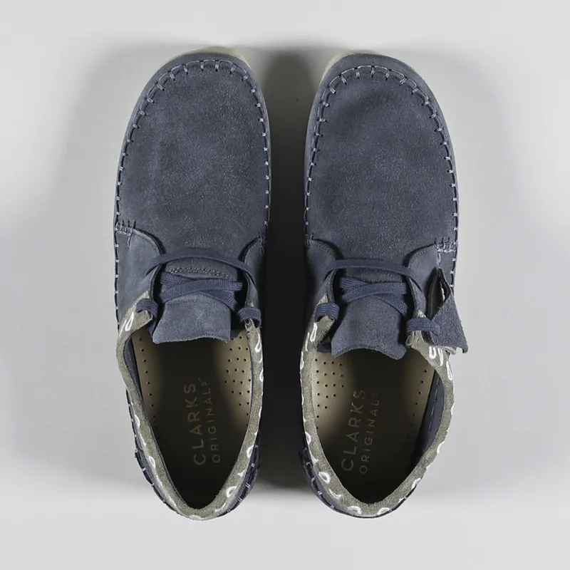 Clarks Originals Weaver Shoes Navy-1