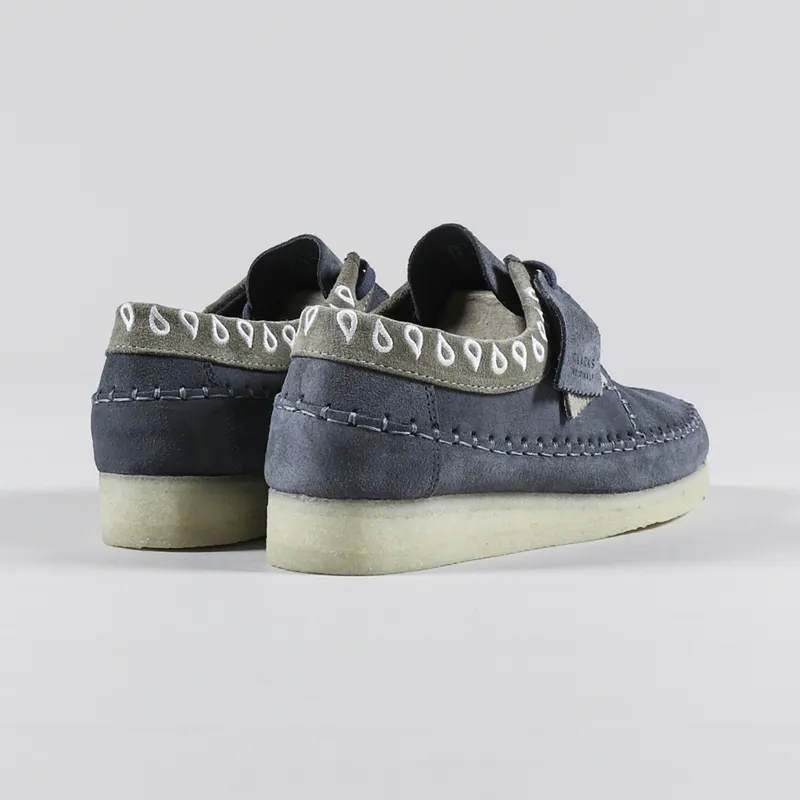 Clarks Originals Weaver Shoes Navy-3