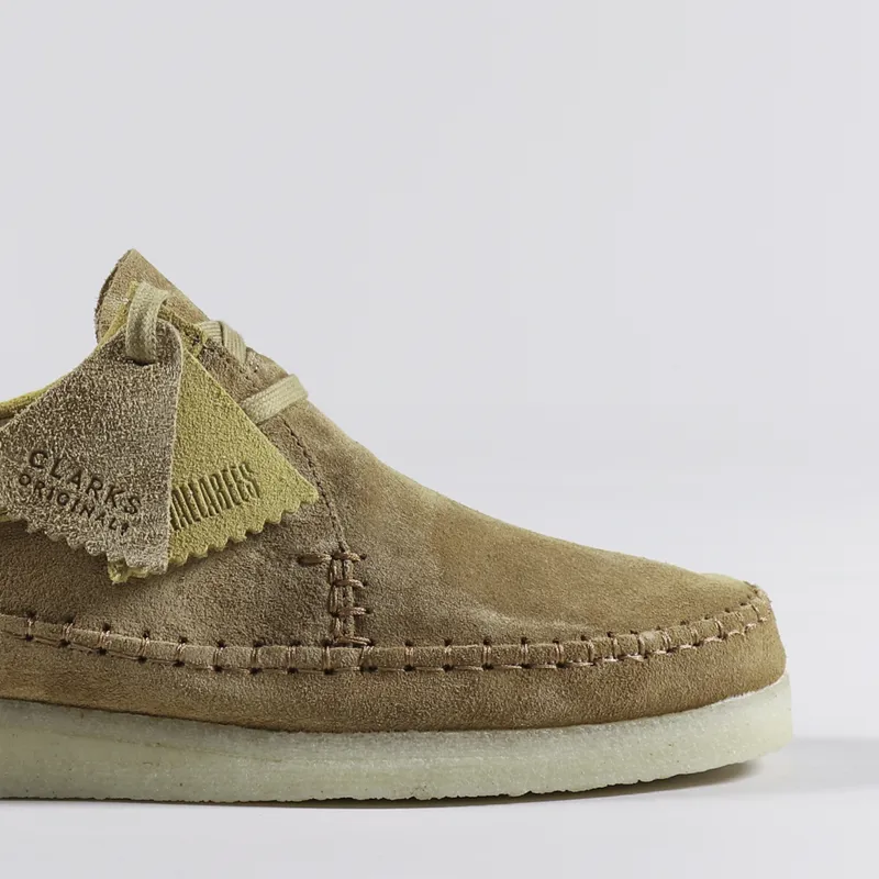 Clarks Originals Mens Weaver Moccasin Shoes Tan Brown Suede