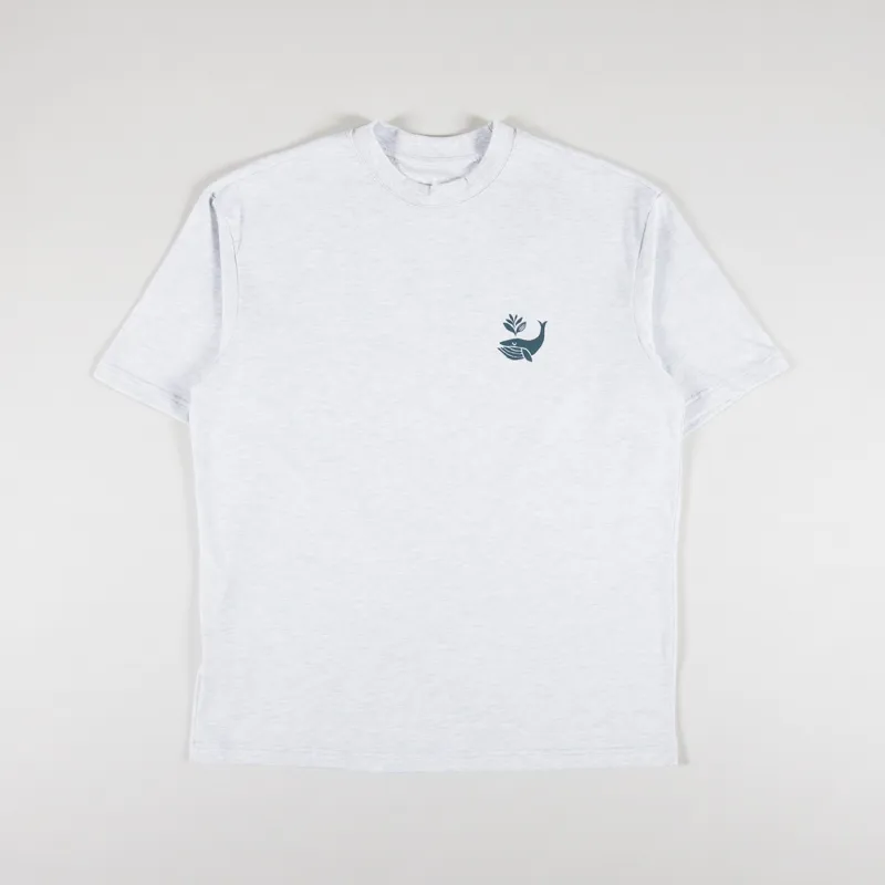 Magenta Whale Plant T Shirt Ash-1