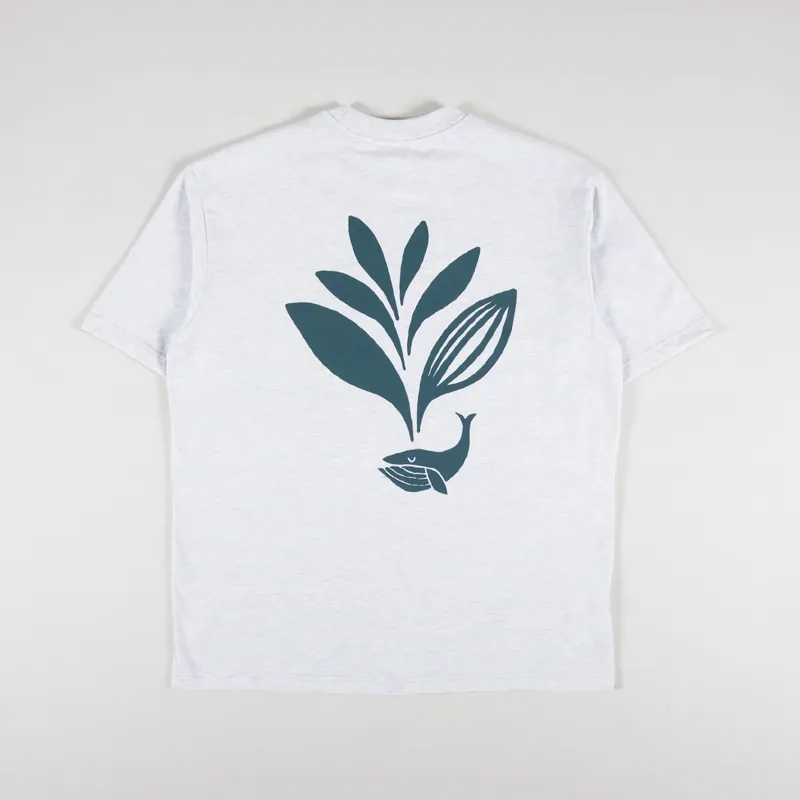 Magenta Whale Plant T Shirt Ash