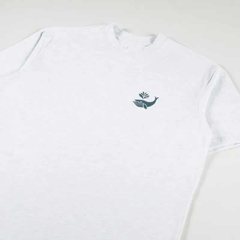 Magenta Whale Plant T Shirt Ash-3